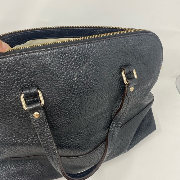 Kate Spade Black Leather Wellesley Rachelle Satchel - Picture 9 of 17
